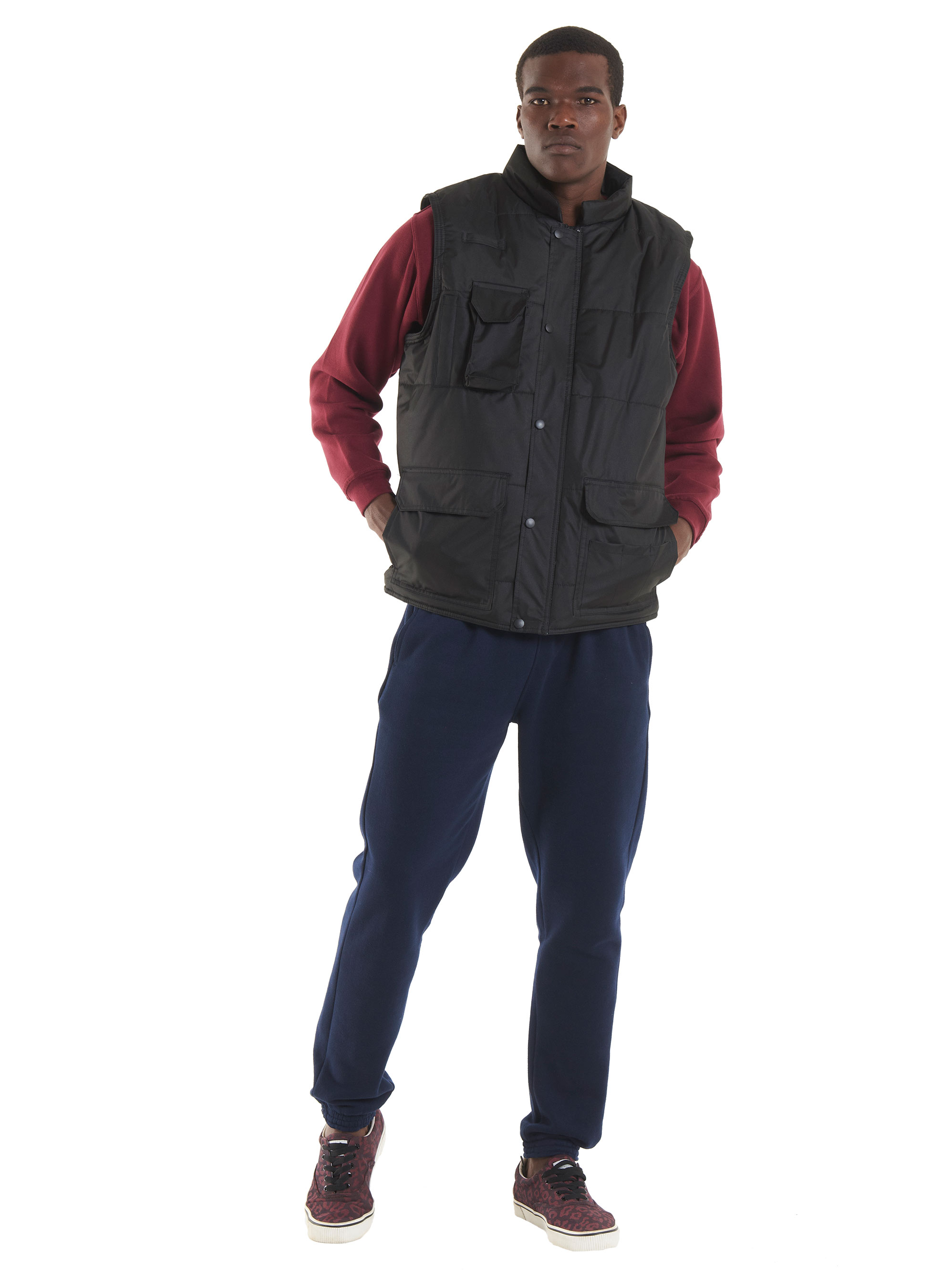 Uneek UC640 Black Water Repellent Unisex Bodywarmer, S
