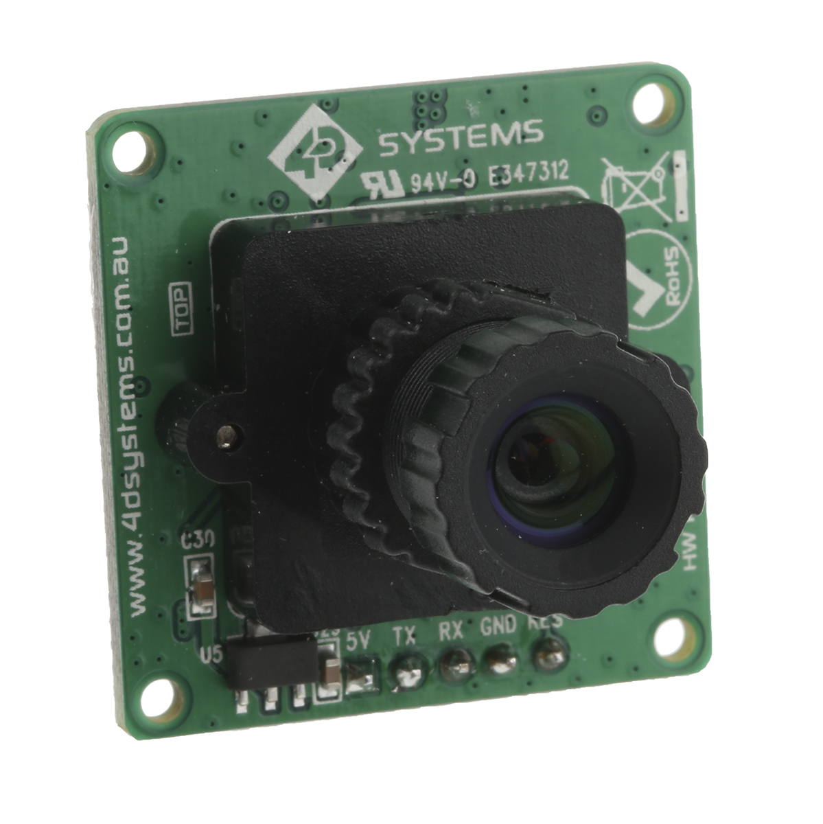 ucam-iii 4D Systems microCAM-III uCAM-III Image Sensor, 1 fps UART, 5-Pin
