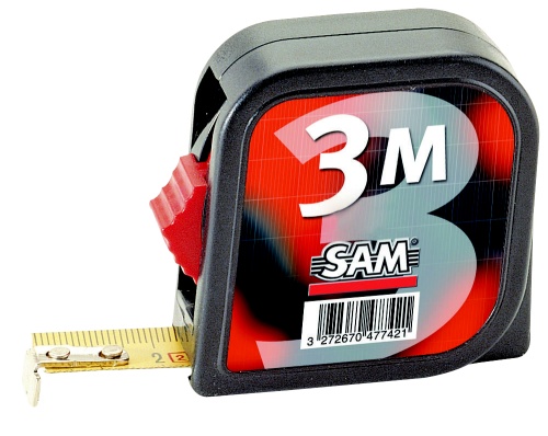 SAM UD 3 m Tape Measure, Metric