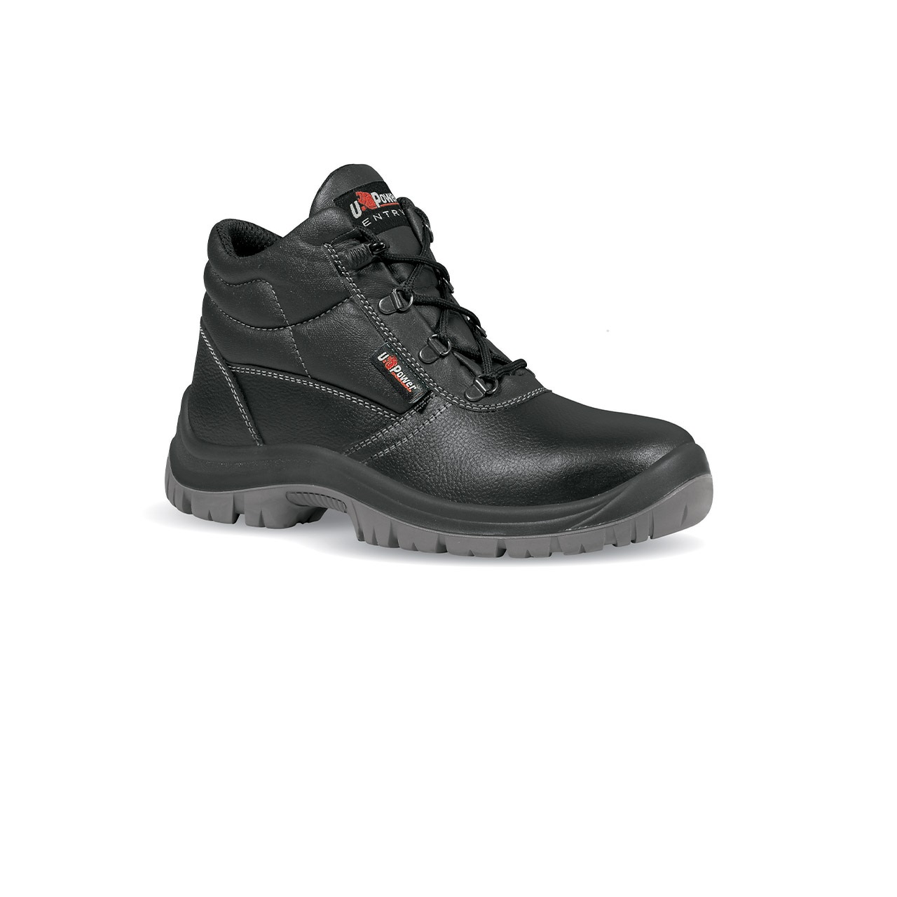 UPower Black Stainless Steel Toe Capped Unisex Safety Boots 13, EU 48