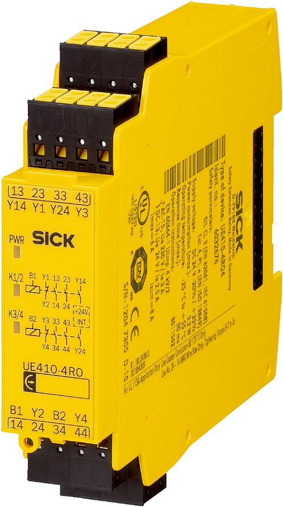 ue410-4ro3 SICK UE410 Series Safety Controller, 4 Outputs, 30V dc, 4 NO