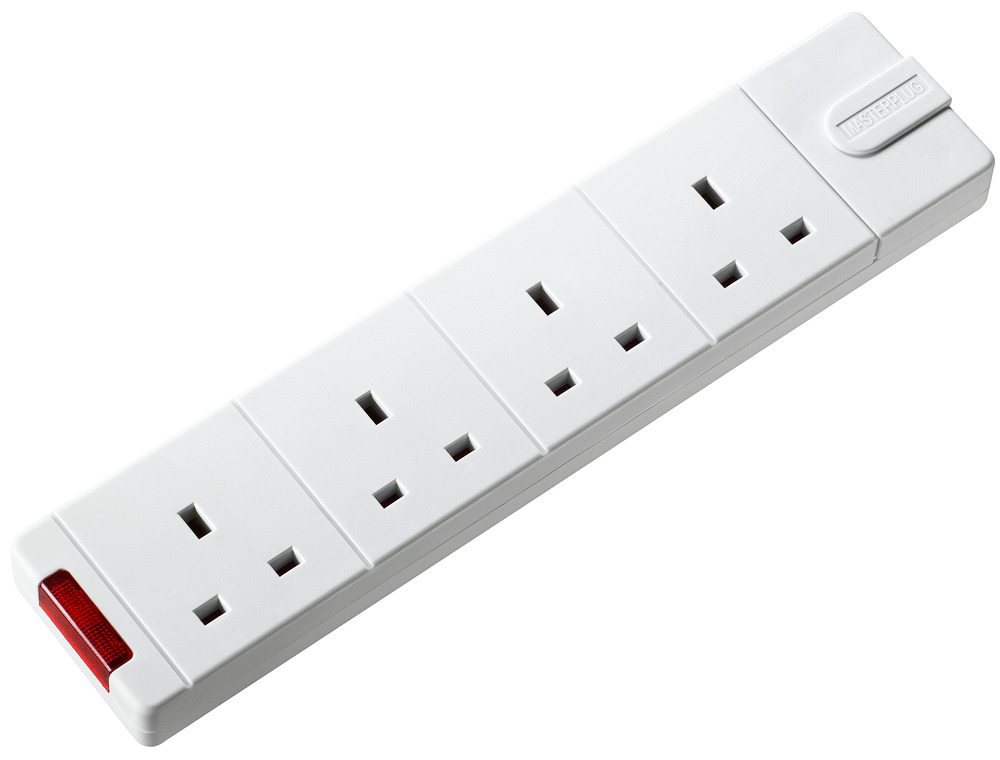 BG Electrical 4 Socket Extension Reel Extension Lead