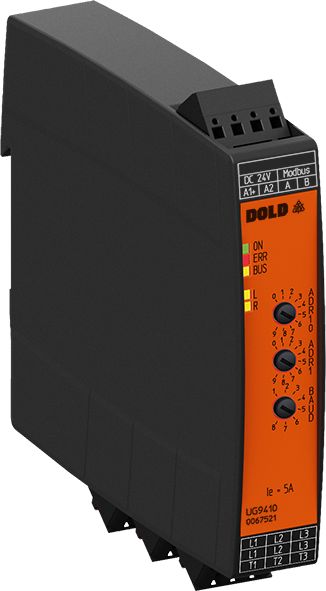 Dold UG 9410 Motor Starter, Soft Start, 480V, 2.2 kW, 3 Phase, IP40, IP20