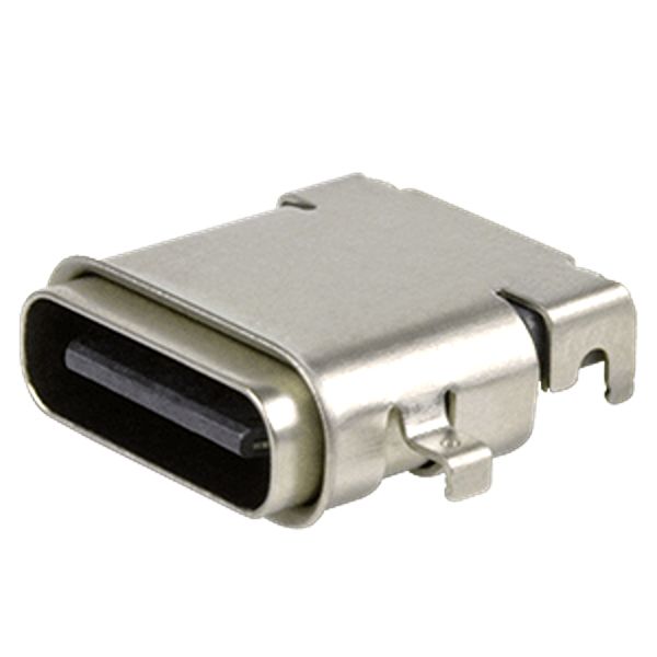Same Sky Horizontal, Surface Female Type USB Type C IP67 USB Connector USB 3.1