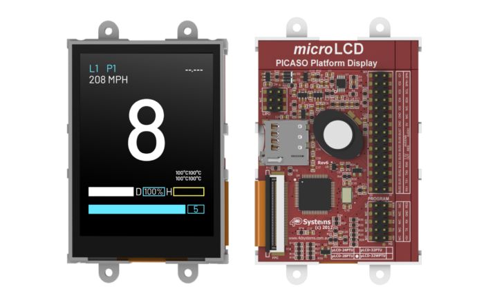 4D Systems uLCD-28PTU TFT LCD Display Touch Screen, 2.8 in, 240 x 320 pixel