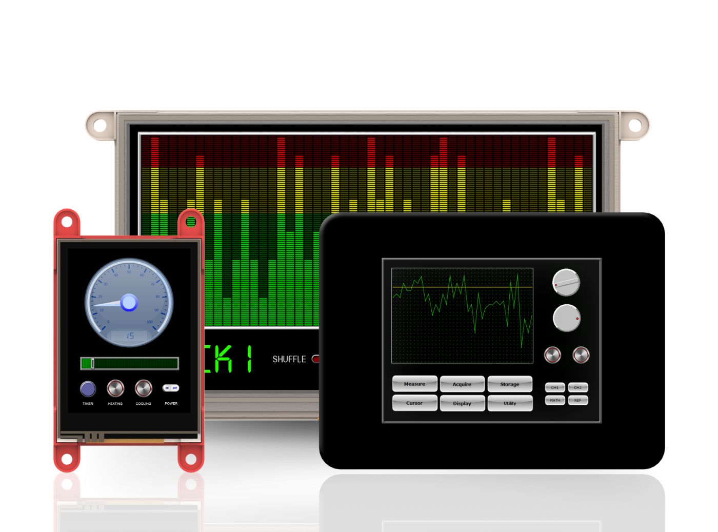 4D Systems uLCD-43PT LCD Colour Display Touch Screen, 4.3 in, 480 x 272 pixel