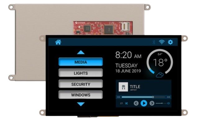 4D Systems uLCD-90DCT TFT LCD Display Touch Screen, 9 in, 800 x 480 pixel