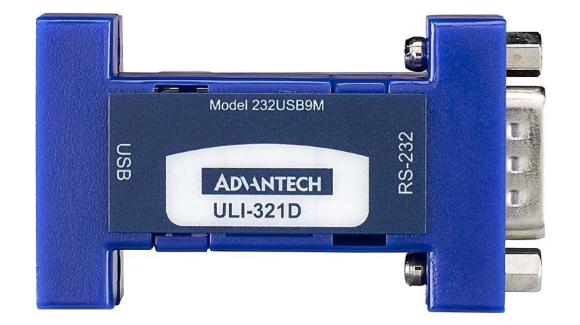 Advantech USB Type B to Female to DB9 Male Interface Converter