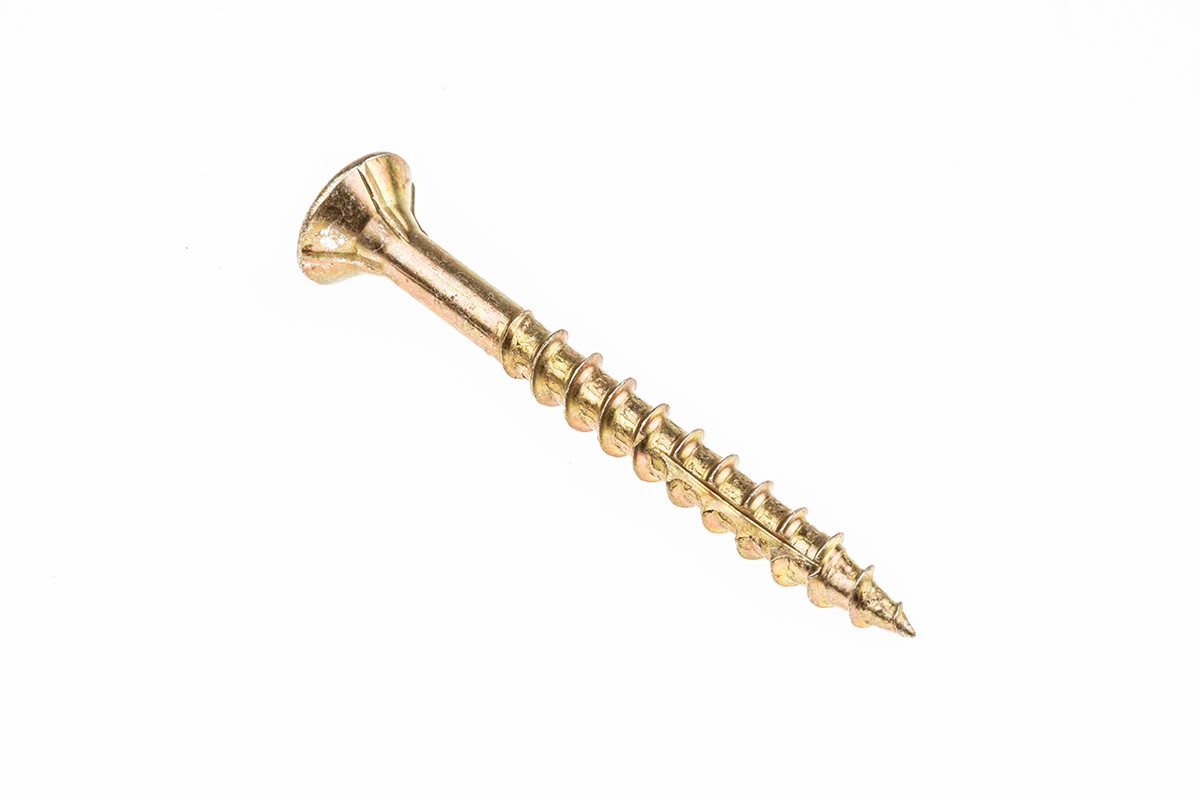ULTI-MATE Pozisquare Countersunk Steel Wood Screw, Zinc Plated, 5 mm Thread 50 mm Length