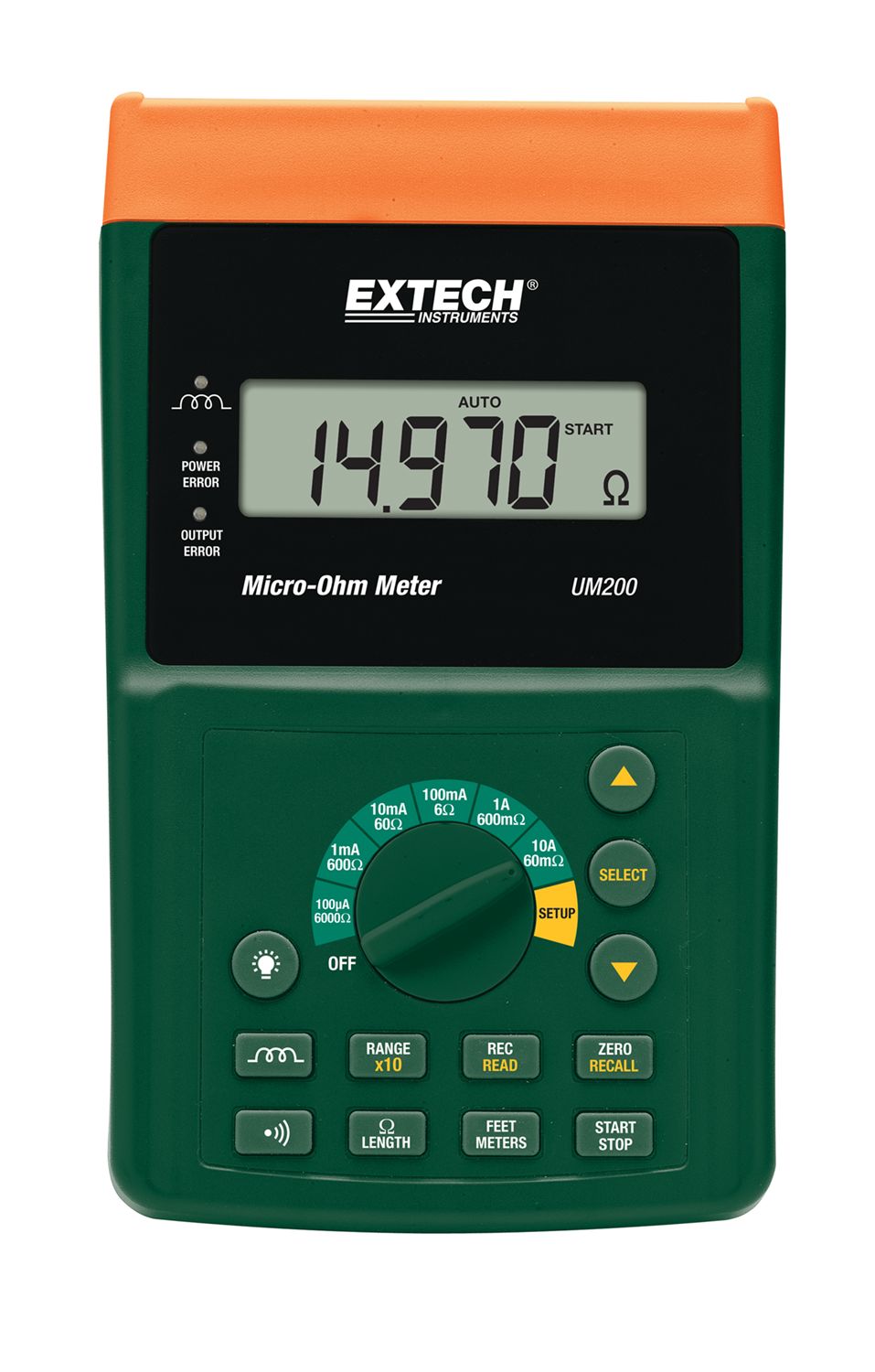 Extech UM200 Handheld Ohmmeter, 6 kΩ Max, Resistance