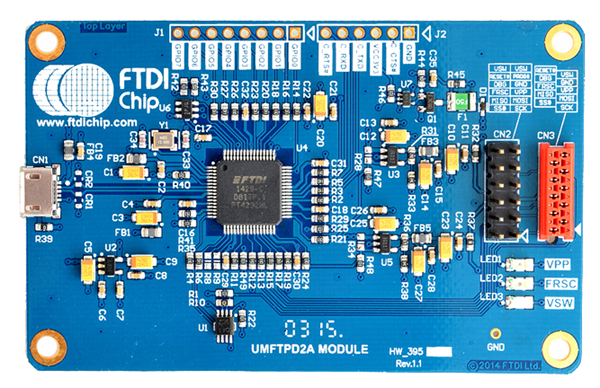 Bridgetek FT90x Chip Programmer, Programming Module for Debugging and EFUSE burning, FT90x programming