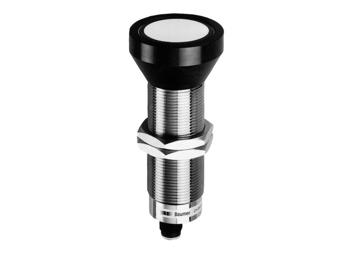Baumer UNAM 50U9121/S14 Threaded Barrel Proximity Sensor UNAM, M12 2500 mm 0 to 10 V 15V 30 V dc