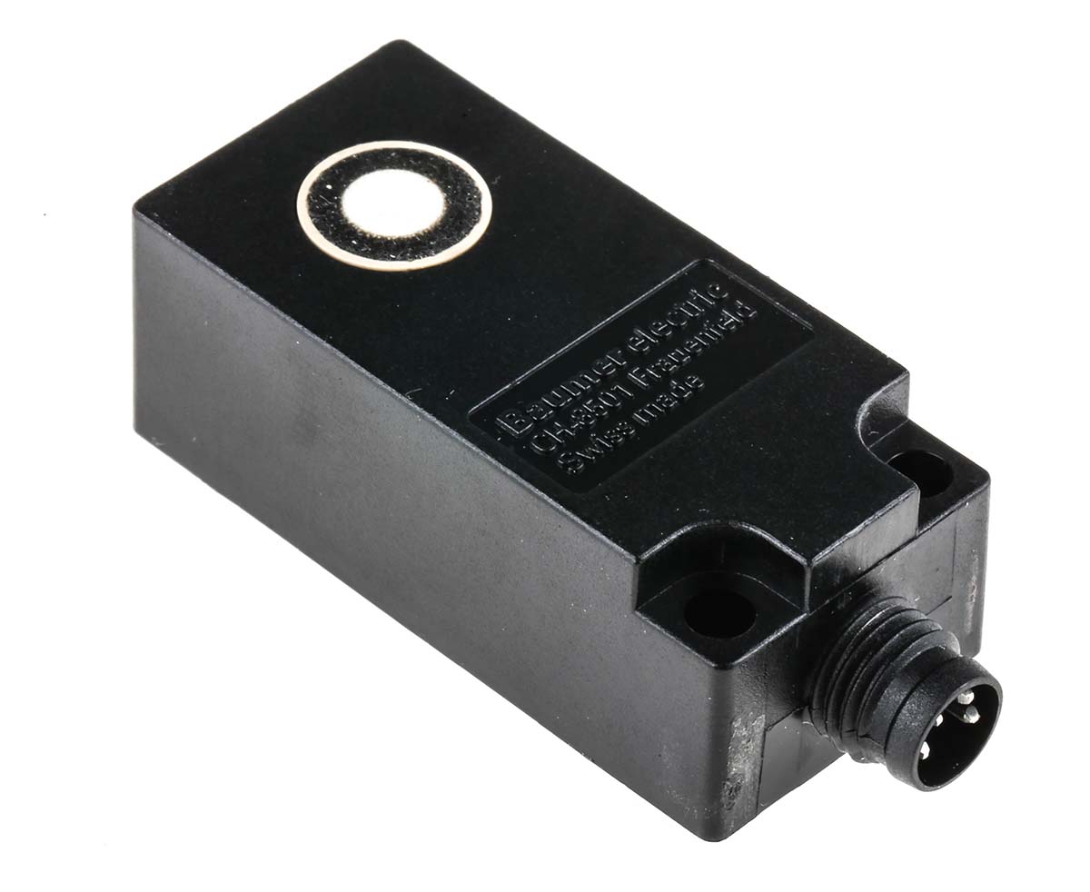 Baumer UNDK 20P6914/S35A Block Ultrasonic Proximity Sensor, M8 x 1 200 mm 200mA PNP 30V 30 V dc