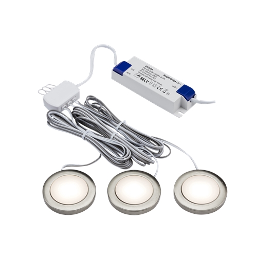 Knightsbridge UNDKIT3BCCW Series LED Cabinet Light, 230V ac, 150 mm Length, 2.5 W, 4000k