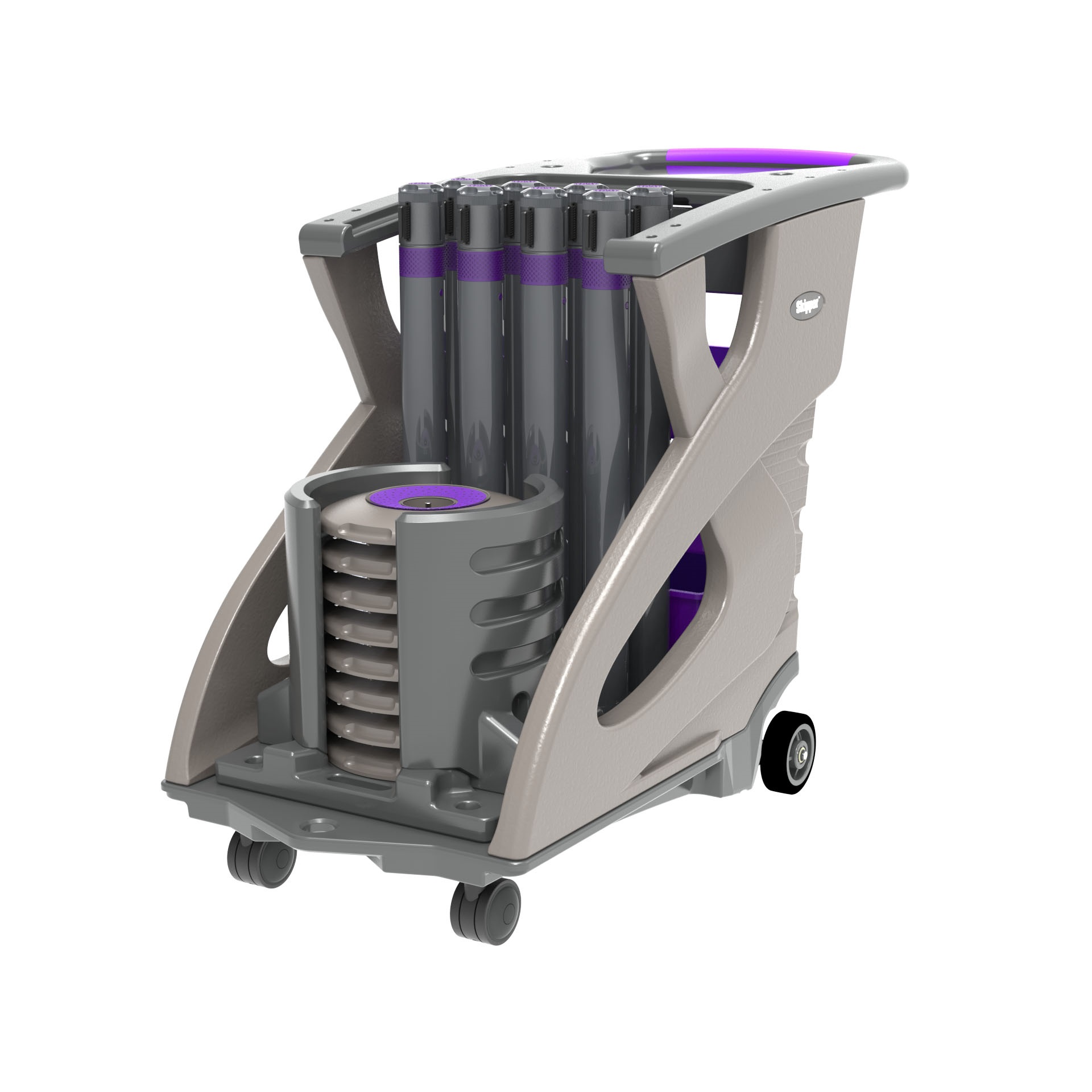 Skipper Purple Barrier & Stanchion, Skipper Unicart
