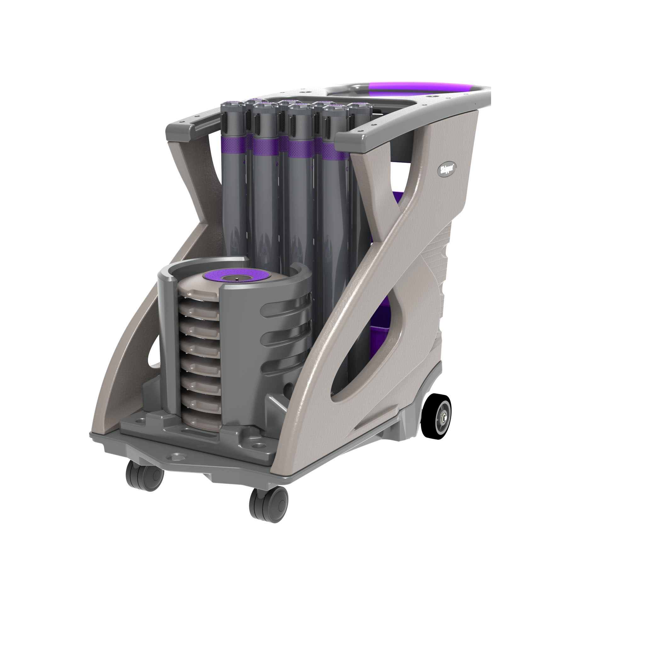 Skipper Purple Barrier & Stanchion, Skipper Unicart