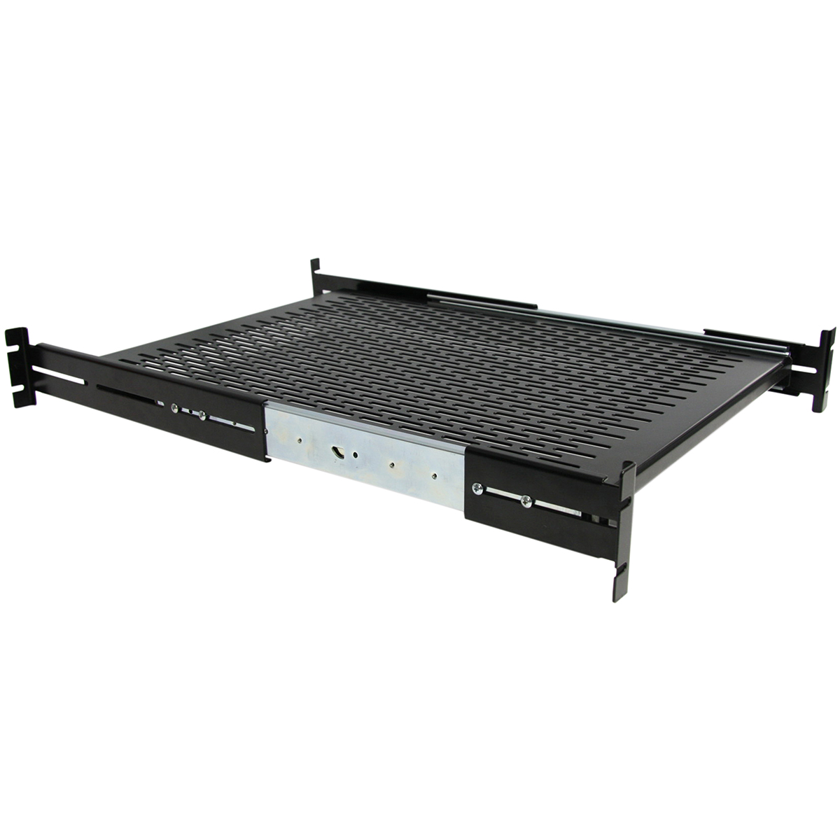 StarTech.com Black Shelf, 2 U, 22.7kg Load, 452mm x 610 mm x 744 mm x 510 mm