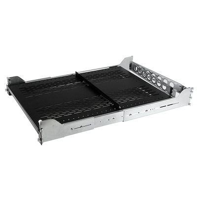 StarTech.com UNI Series Black Shelf, 2 U, 22.7kg Load, 483mm x 803 mm