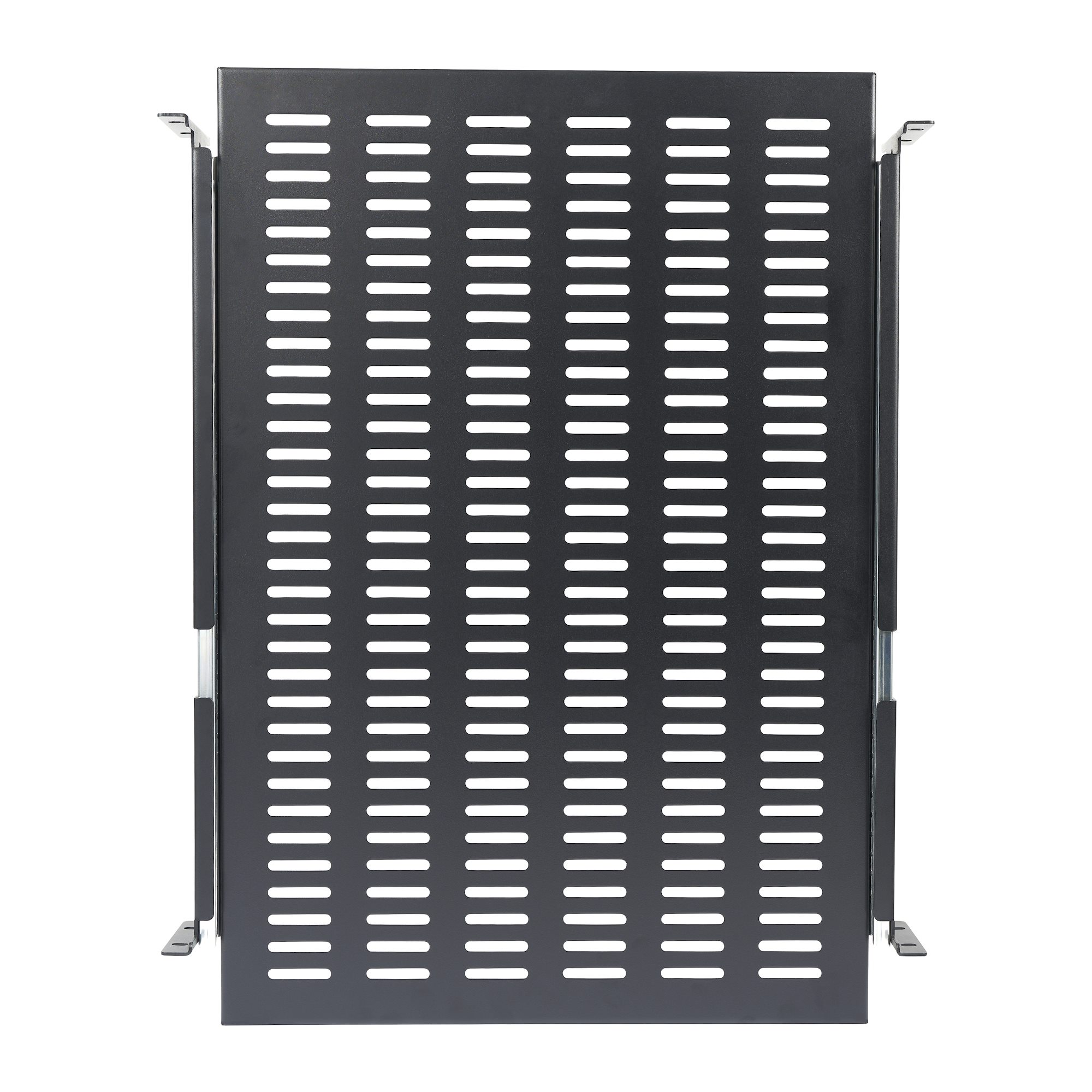 unisldshf19 StarTech.com UNI Series Black Shelf, 2 U, 22.7kg Load, 482mm x 762 mm x 744 mm x 510 mm