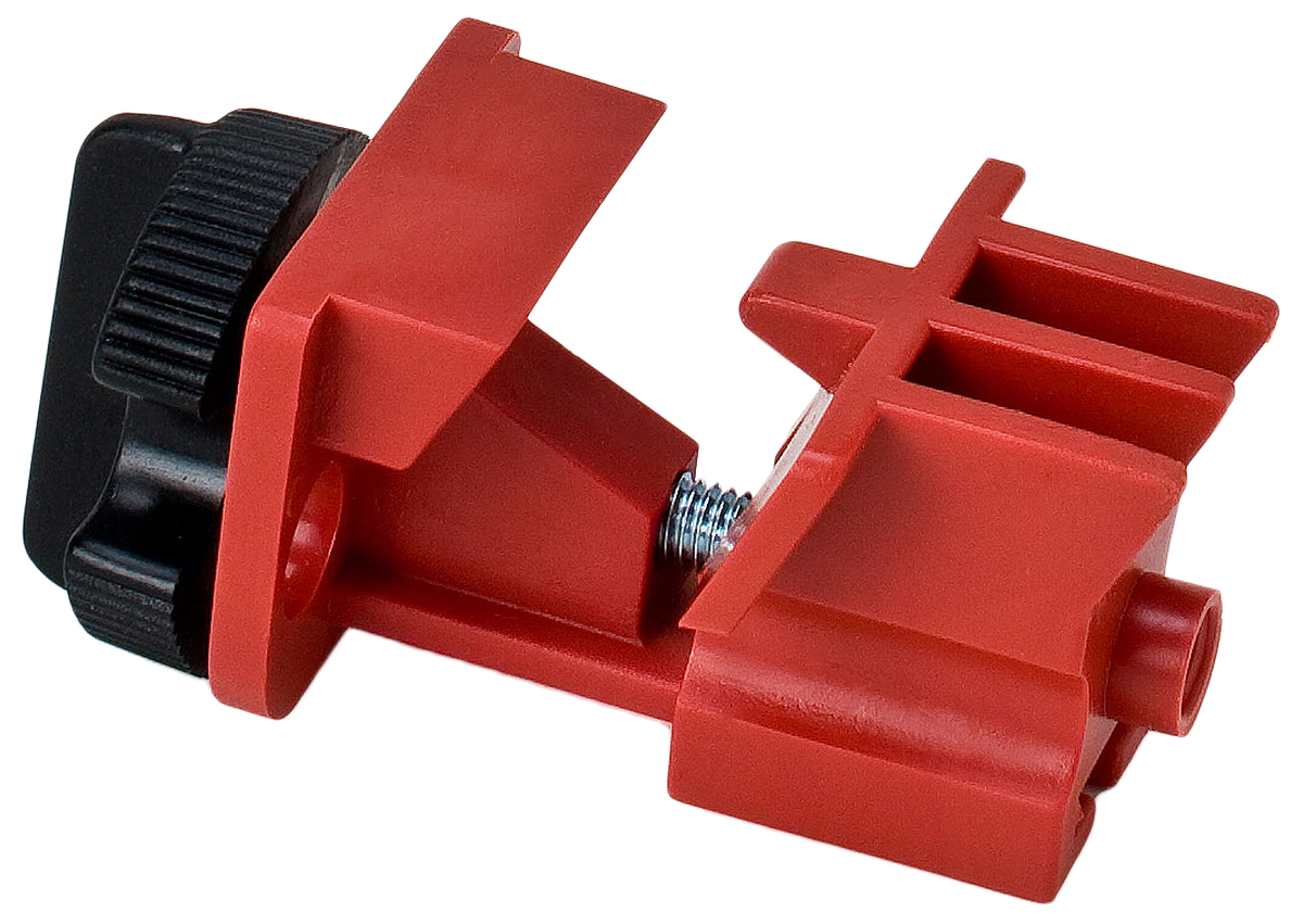 Brady Red 2-Lock Lockout Glass Filled Nylon Circuit Breaker Switch Lockouts, 7.11 mm