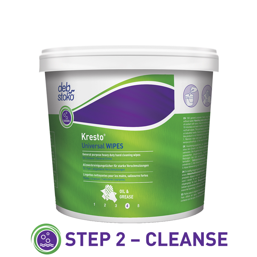 unv150w SCJ Professional Kresto® Universal Wipes Wet Hand Wipes, Tub of, 300 x 240 mm 150 Per Pack