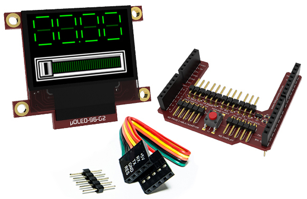 4D Systems 0.96 in Arduino Compatible Display with OLED Display