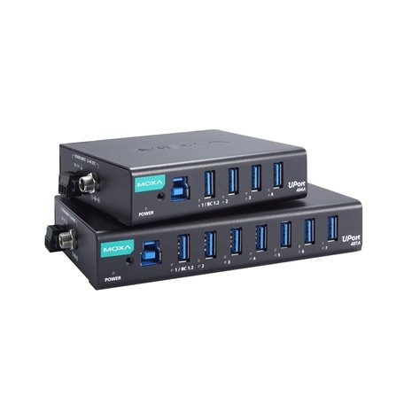 MOXA 7 Port USB 3.2 USB Hub, USB Powered, 80 mm 27 mm 140mm