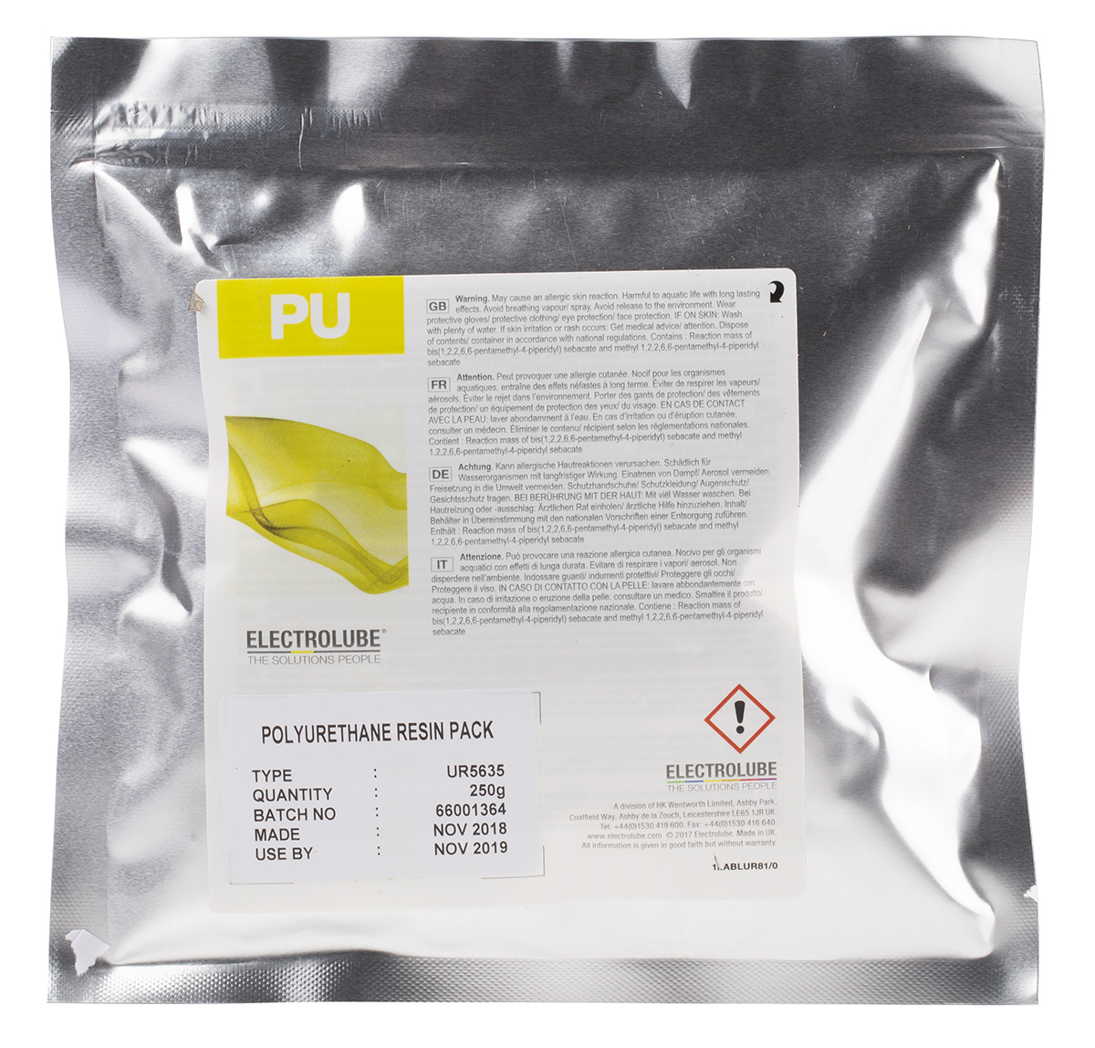 Electrolube UR5635 Off-White 250 g Polyurethane Resin Pack