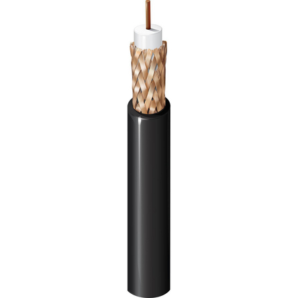 urm4301100 Belden URM43 Series, 500 m, URM43 Coaxial Coaxial Cable 50 Ω, Black, Unterminated