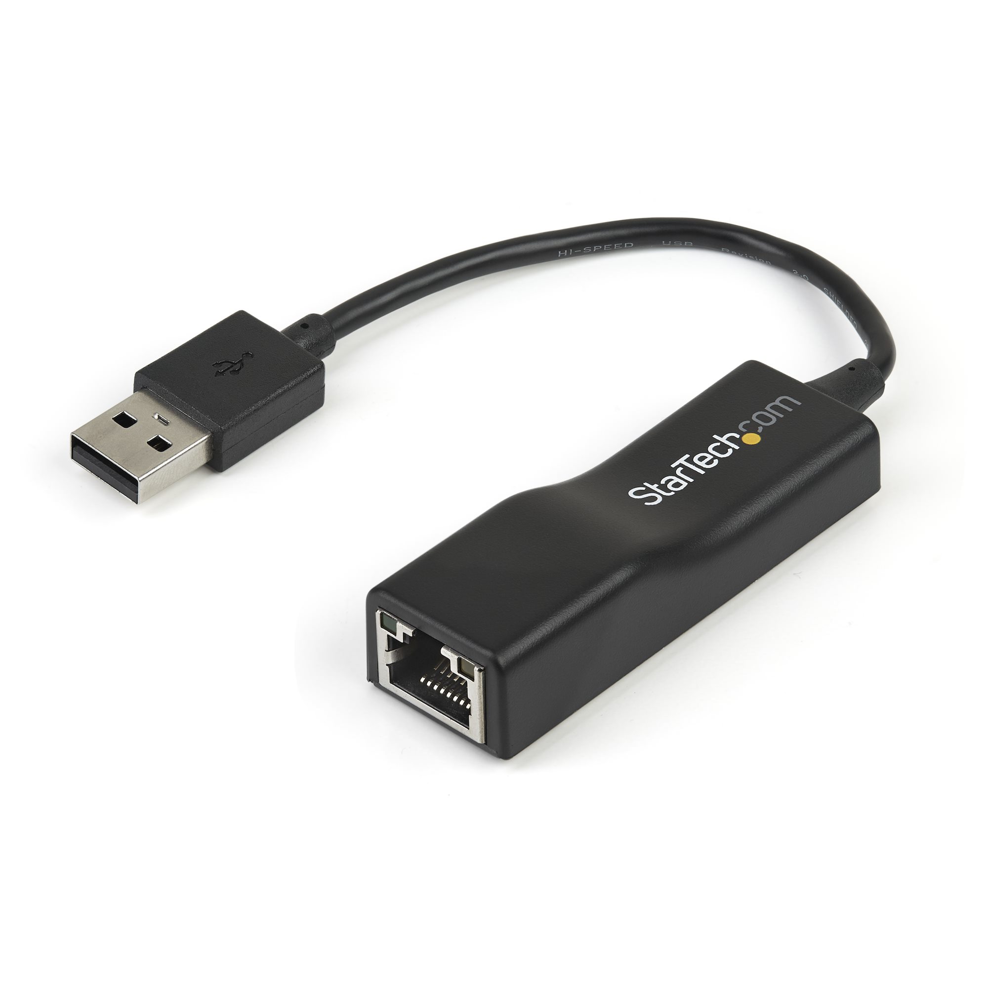 StarTech.com USB Ethernet Adapter USB 2.0 150 mm Black 100Mbps Network Speed
