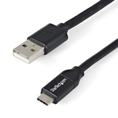 StarTech.com  USB 2.0, Male USB Type A to Male USB Type C, Black, 2 m