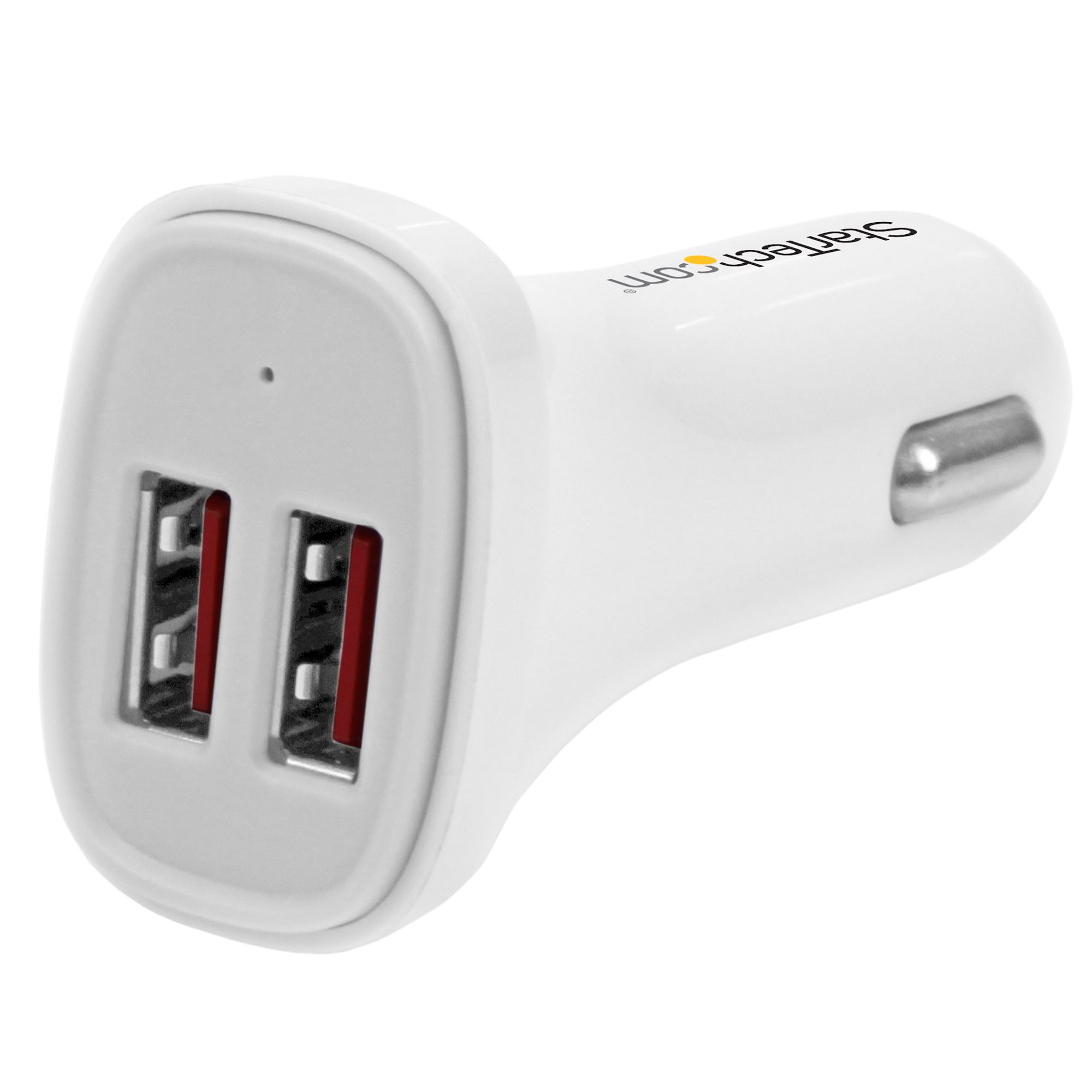 StarTech.com Dual USB Car Charger USB Max Input 24V Max Output 5V, 2.4 A