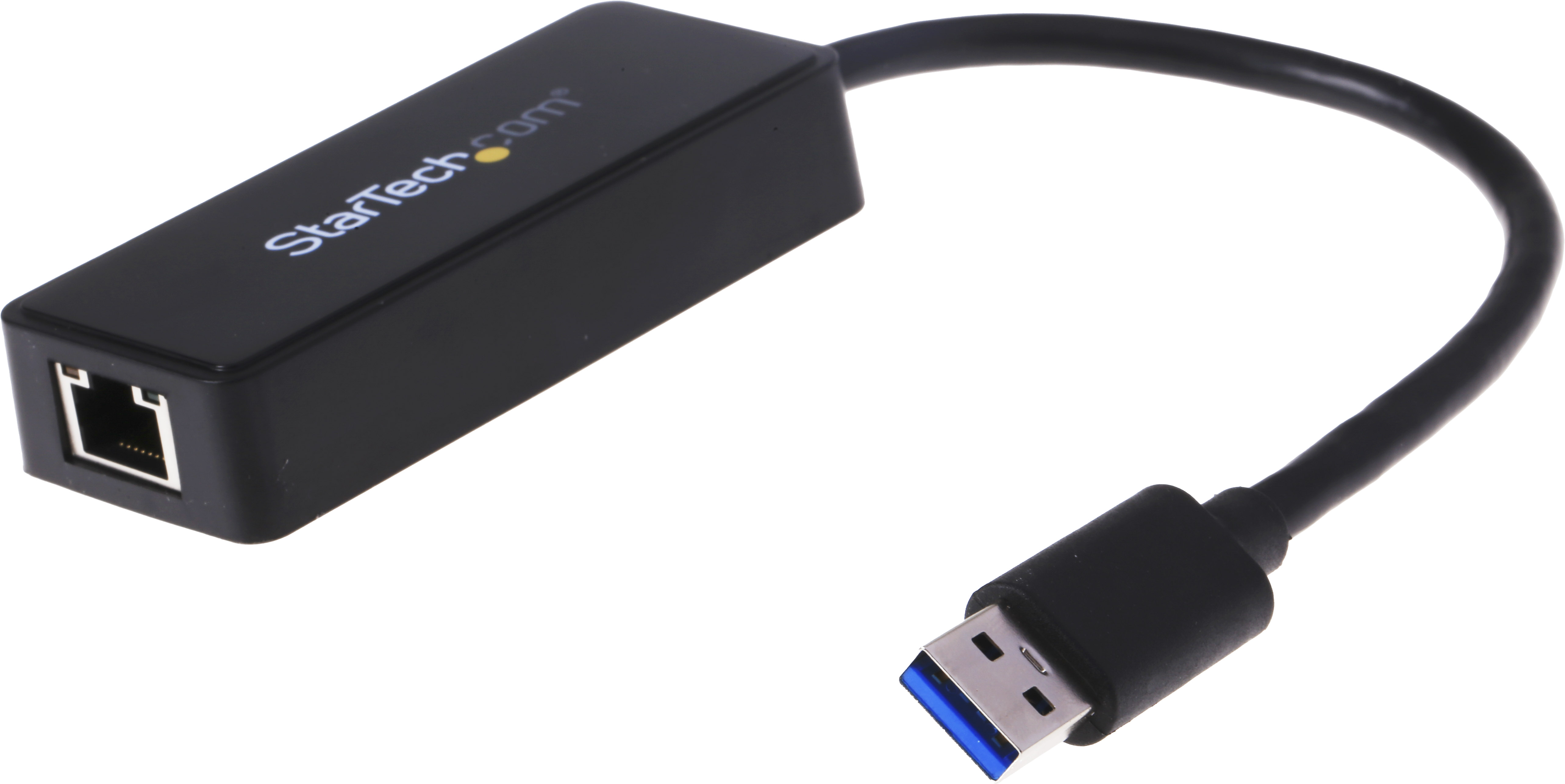 StarTech.com USB Ethernet Adapter USB 3.0 155 mm Black 1000Mbps Network Speed