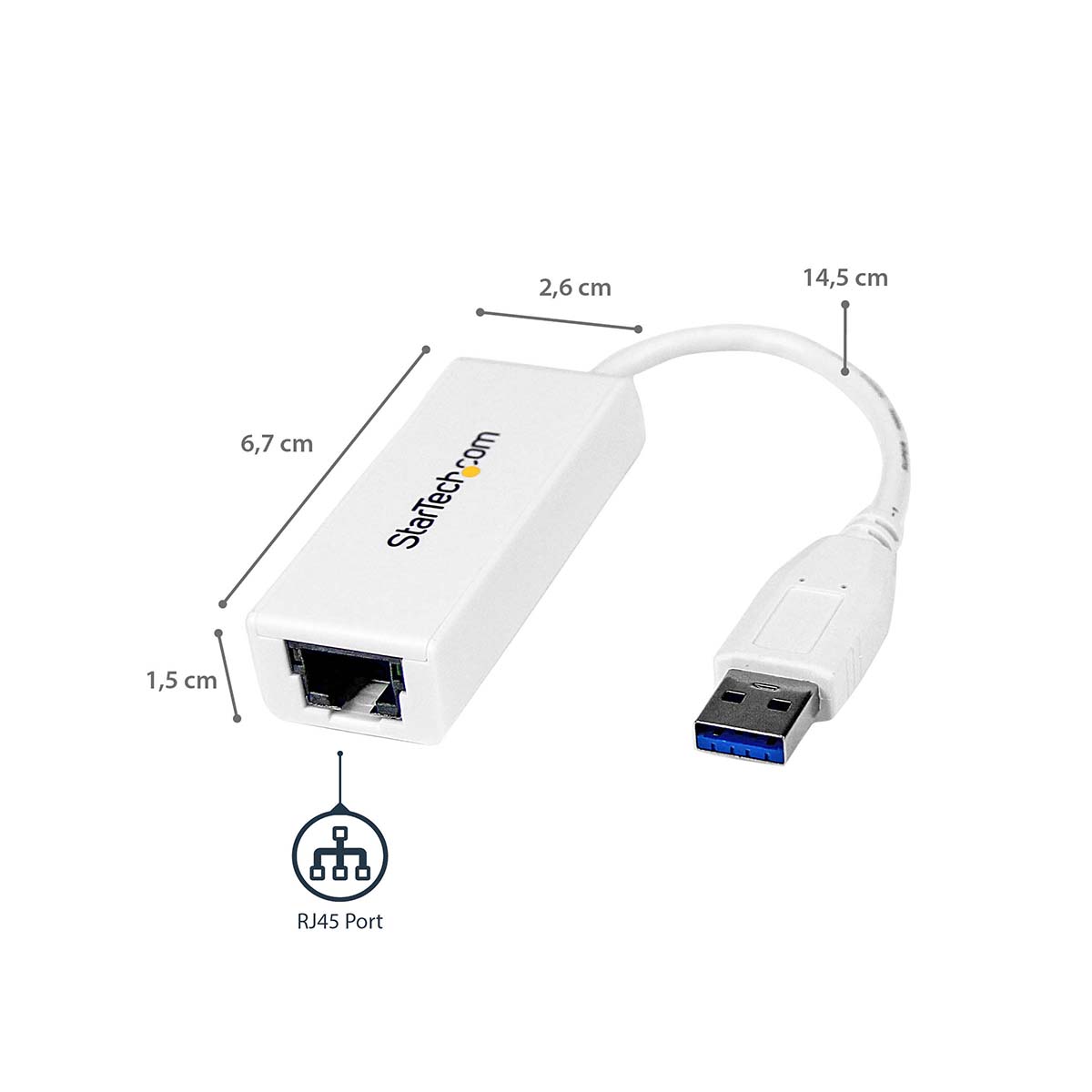 usb31000sw StarTech.com USB Ethernet Adapter USB 3.0 4 m Black 1000Mbps Network Speed