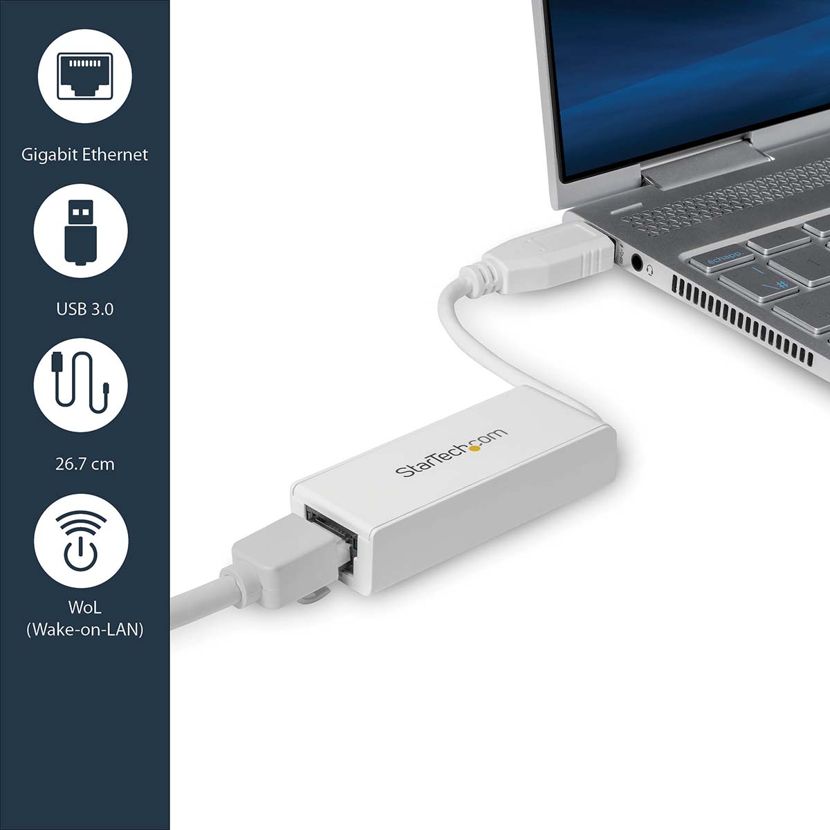 usb31000sw StarTech.com USB Ethernet Adapter USB 3.0 4 m Black 1000Mbps Network Speed