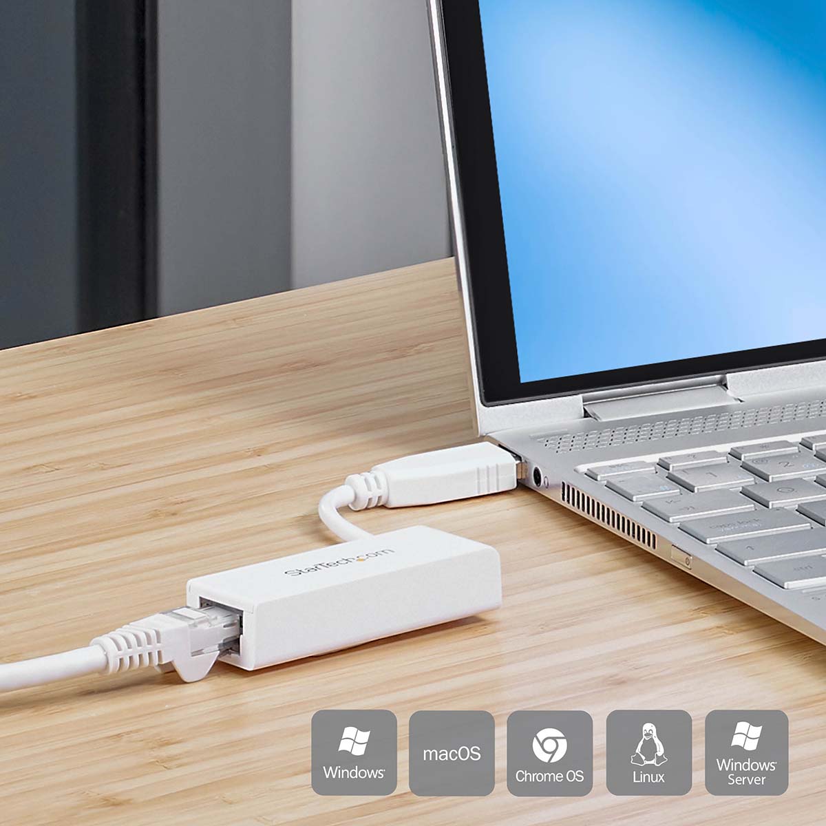 usb31000sw StarTech.com USB Ethernet Adapter USB 3.0 4 m Black 1000Mbps Network Speed