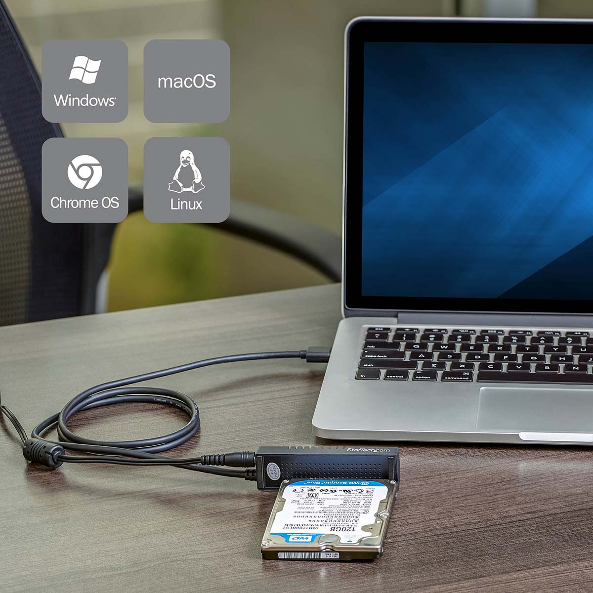 usb312sat3 StarTech.com 2.5 in, 3.5 in USB to SATA Adapter 85 x 15 x 14 mm USB