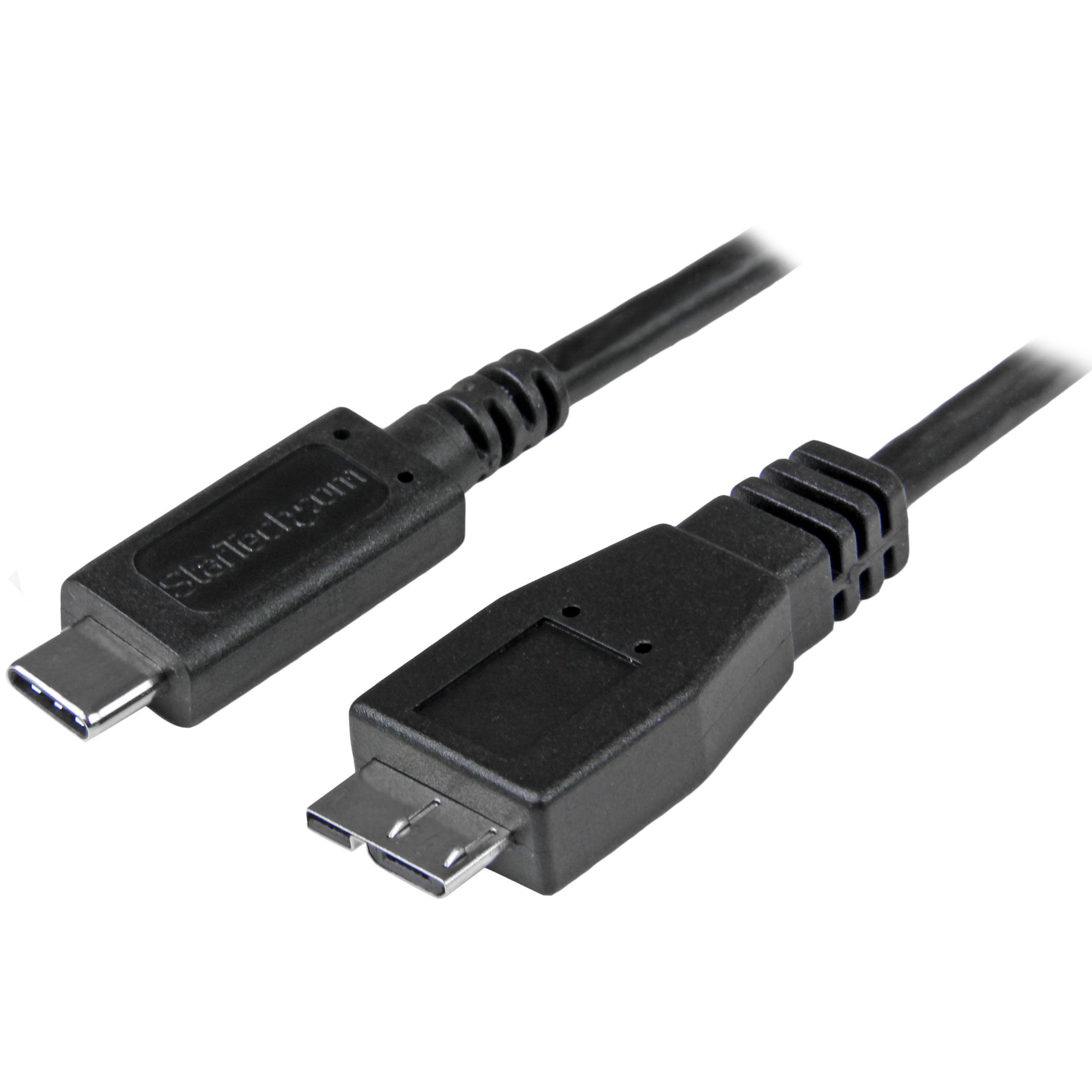 StarTech.com  USB 3.1, Male USB Type C to Male Micro USB Type B, Black, 1 m