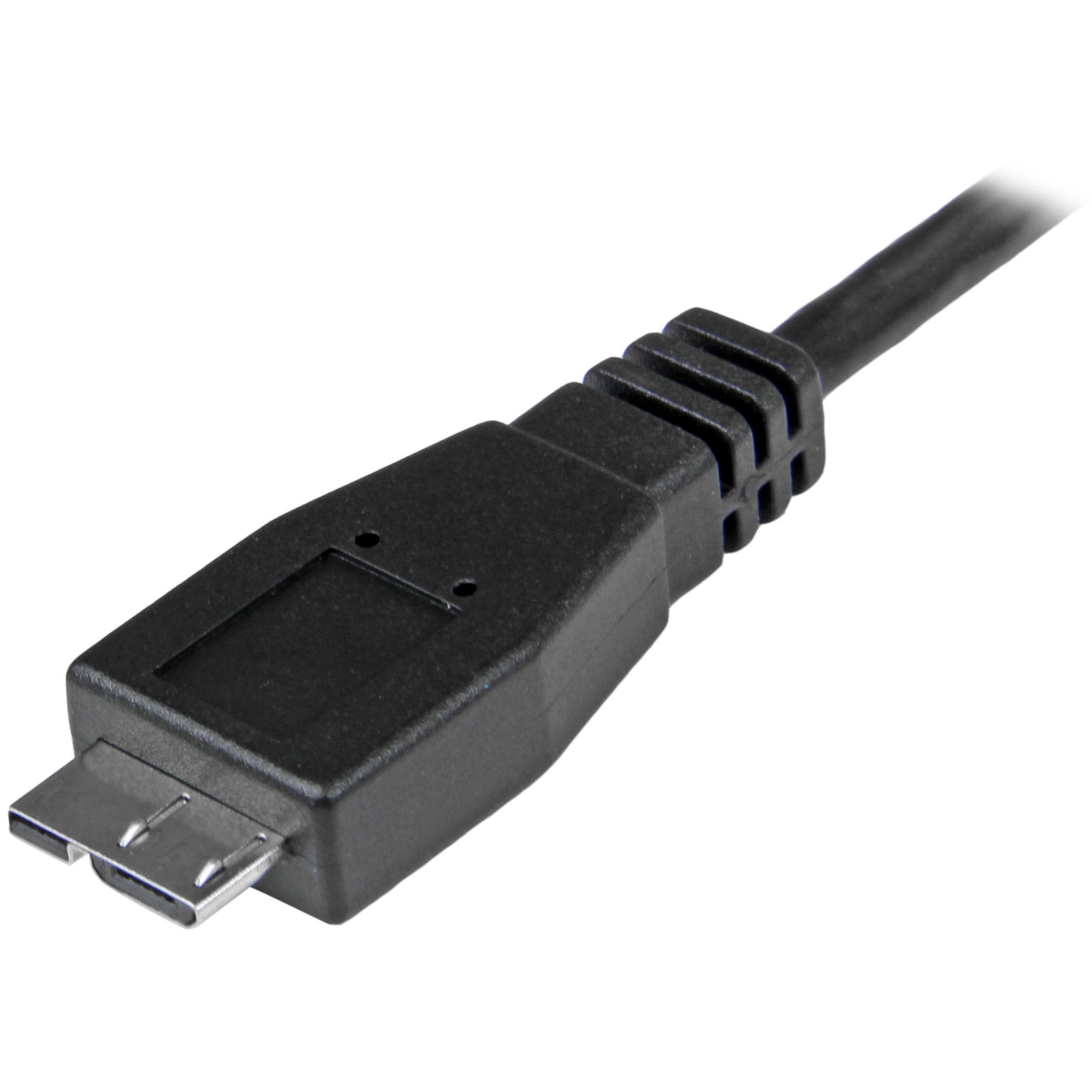 usb31cub1m StarTech.com  USB 3.1, Male USB Type C to Male Micro USB Type B, Black, 1 m
