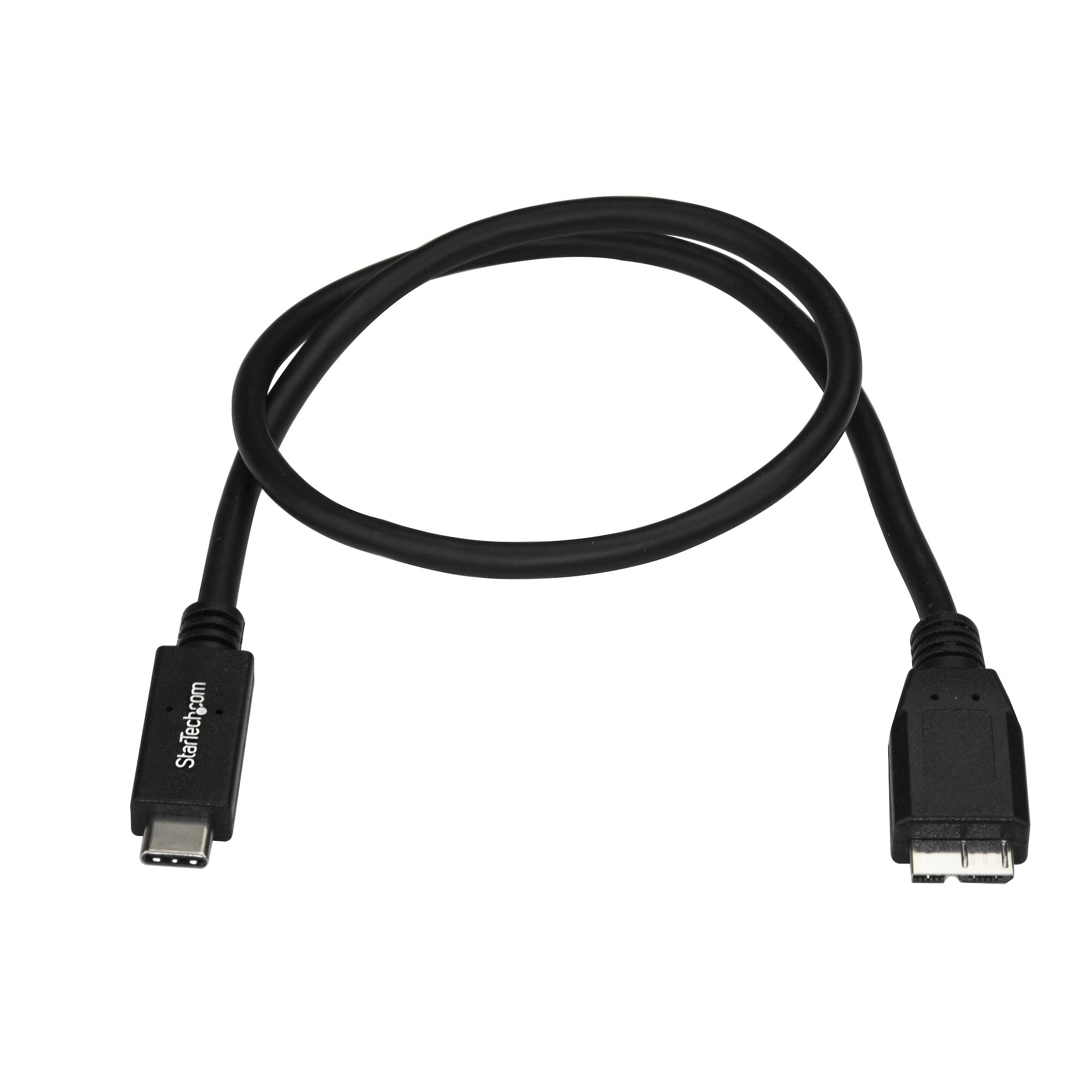 usb31cub1m StarTech.com  USB 3.1, Male USB Type C to Male Micro USB Type B, Black, 1 m