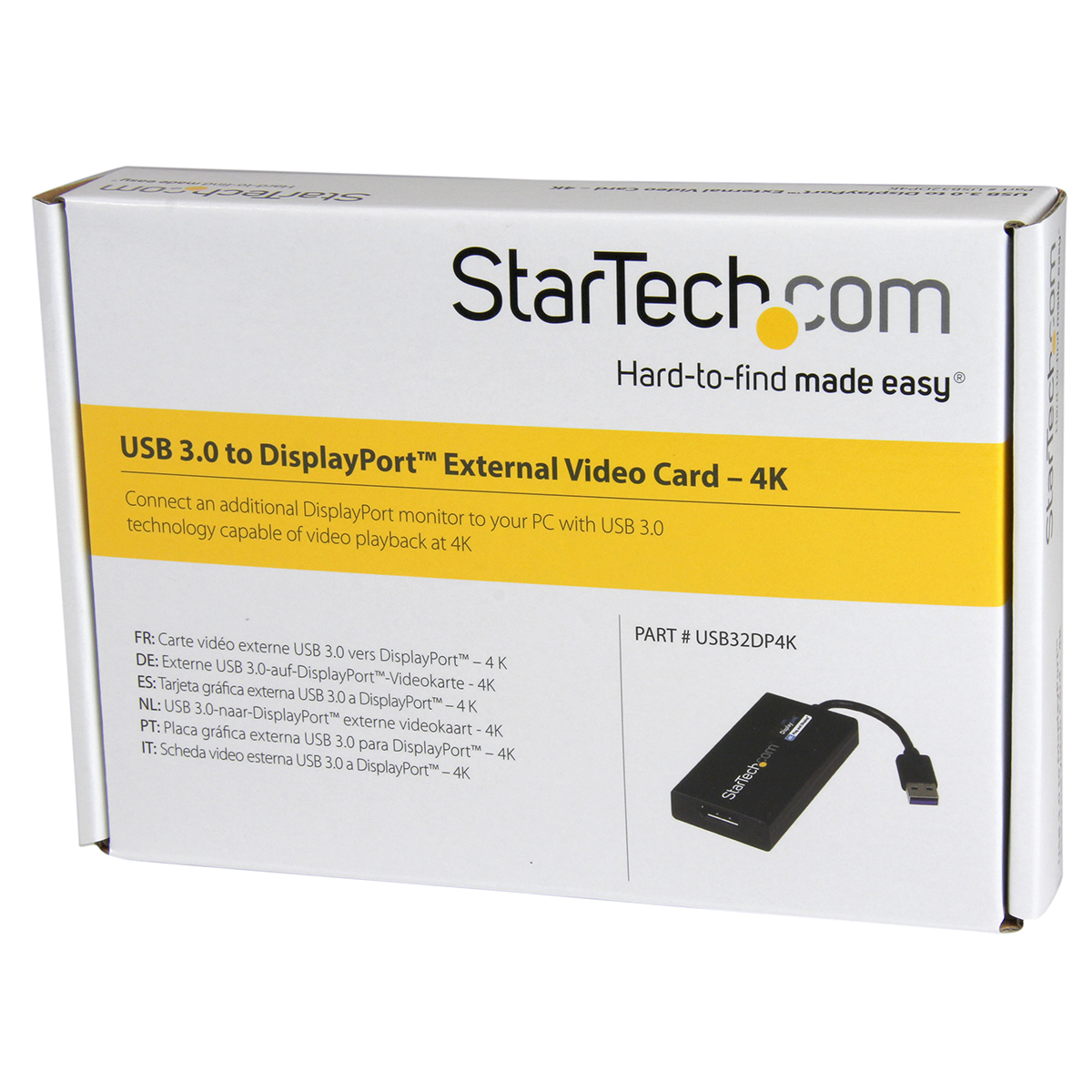 usb32dp4k StarTech.com to DisplayPort Adapter USB 3.0 1 Supported Display(s) - 4 k