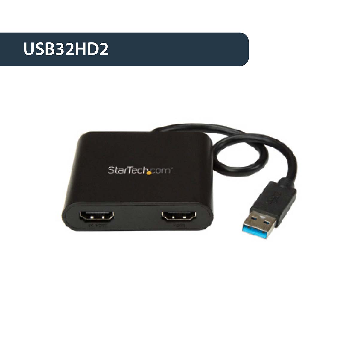 usb32hd2 StarTech.com to HDMI Adapter USB 3.0 2 Supported Display(s) - 4 k