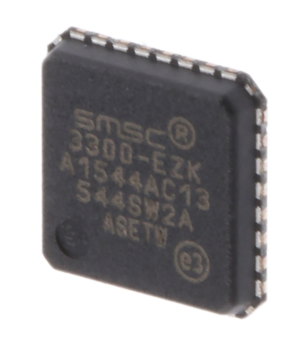 Microchip USB3300-EZK, Transceiver IC, 1-Channel, 3.3V, USB 2.0, 3.3 V, 32-Pin QFN