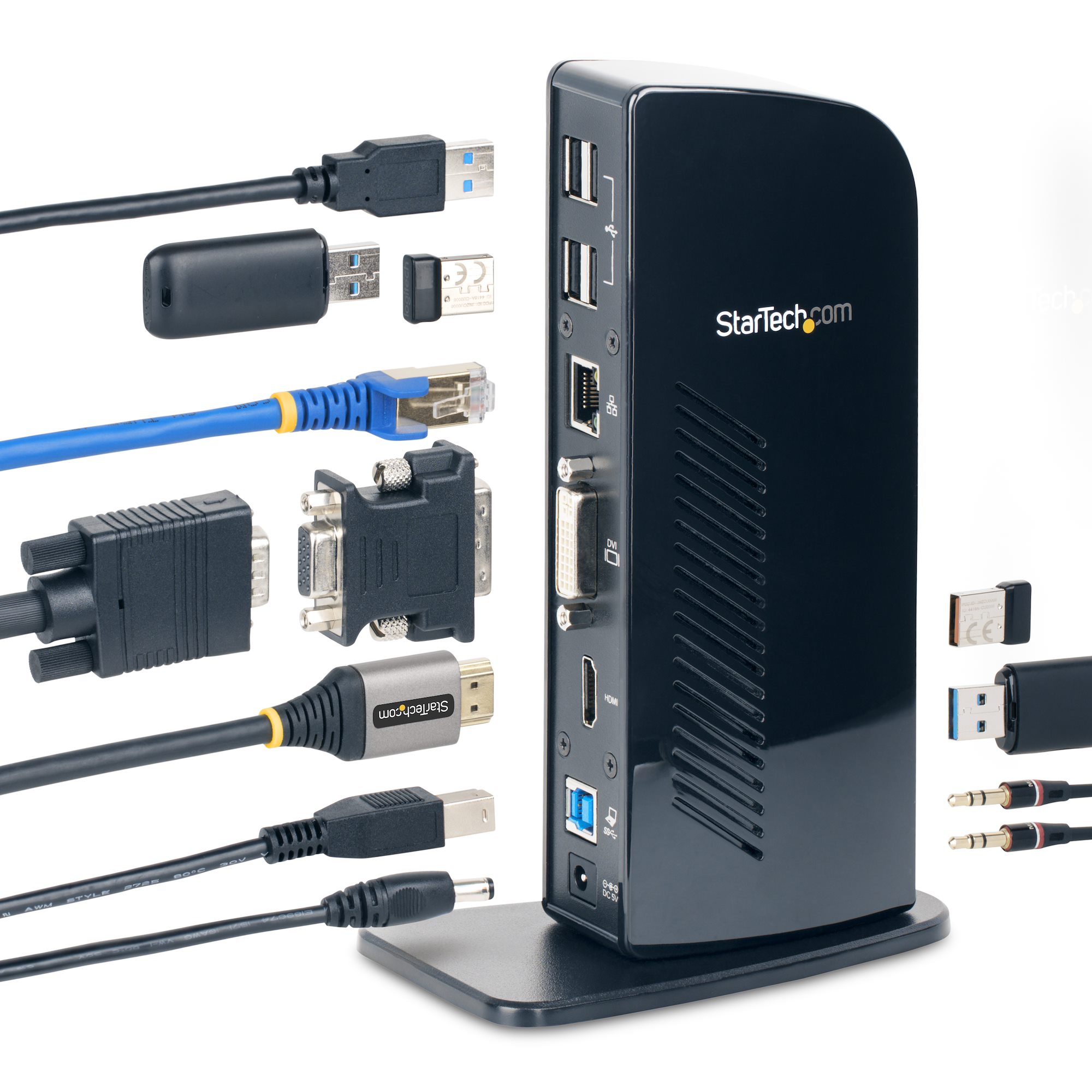 usb3sdockhd StarTech.com  2 1920 x 1200 pixel USB 3.0 Docking Station USB Type A, USB Type B Portswith HDMI, DVI - 6 xUSB ports