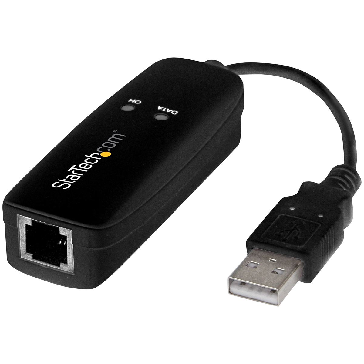 StarTech.com USB Ethernet Adapter USB 2.0 77 mm Black 1000Mbps Network Speed