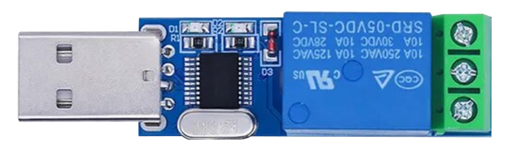 Seeit USBM-RELAY01 Relay Control Card Module for supports Windows (XP-11) and Linux, PC or embedded system via USB
