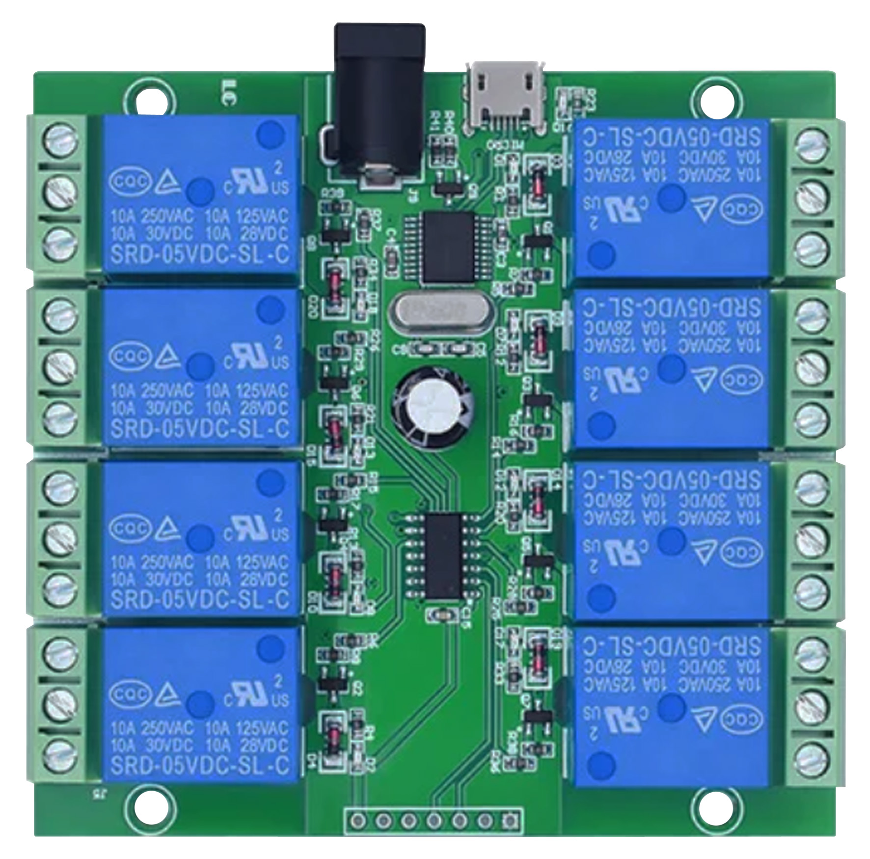 Seeit USBM-RELAY08 Relay Control Card Module for supports Windows (XP-11) and Linux, PC or embedded system via USB