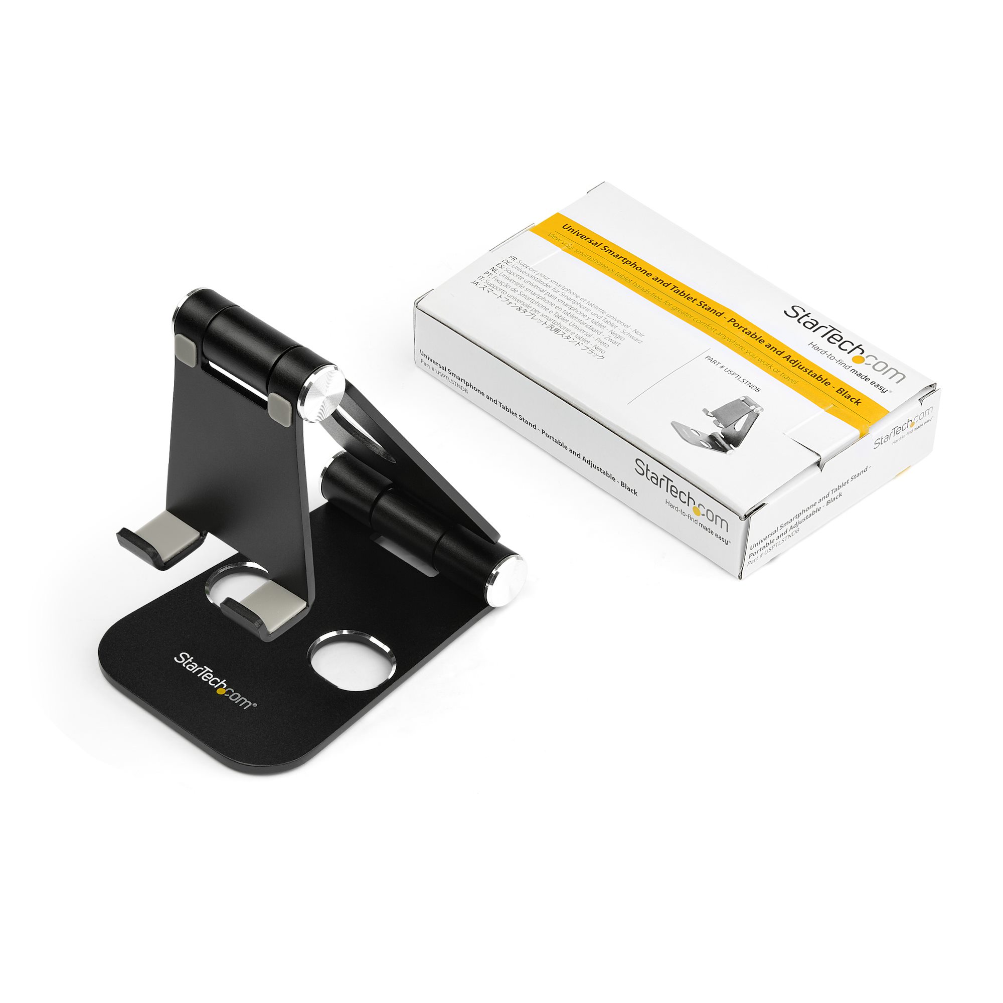 usptlstndb StarTech.com Tablet Stand Phone and Tablet Stand for use with 10.2 in iPad, 11 in 12.9 in iPad Pro, Samsung Galaxy