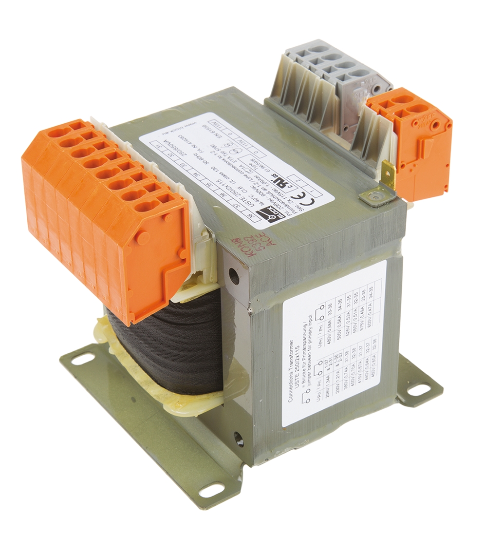 uste250-2x115 Block 2 Output 250 VA Chassis Mount Transformer, 2 x 115 V ac, cUL, VDE, UL