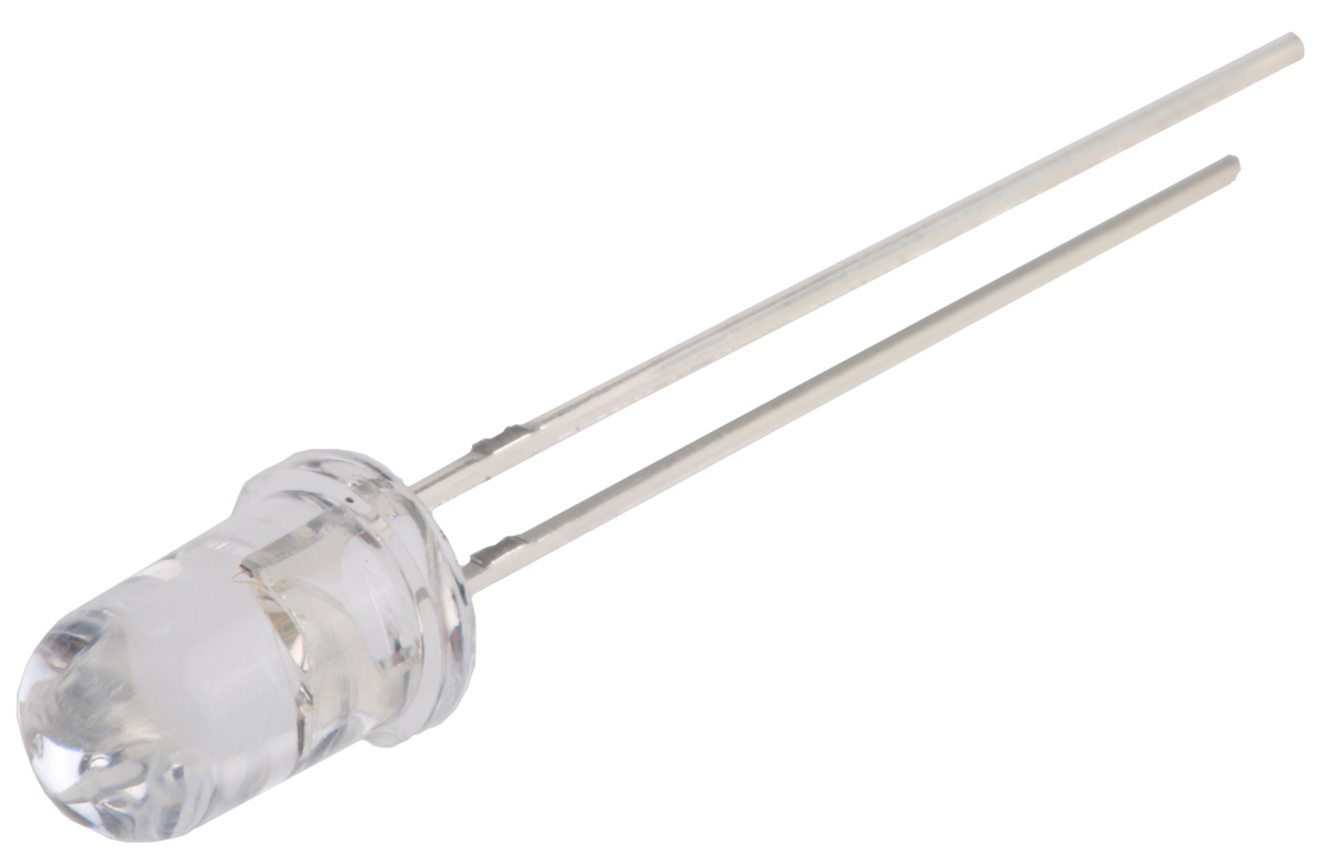UV5TZ-390-15 Bivar UV5TZ Series 1-LEDs UV LED 390 nm 40 mW 15 °, 2-Pin Through Hole package